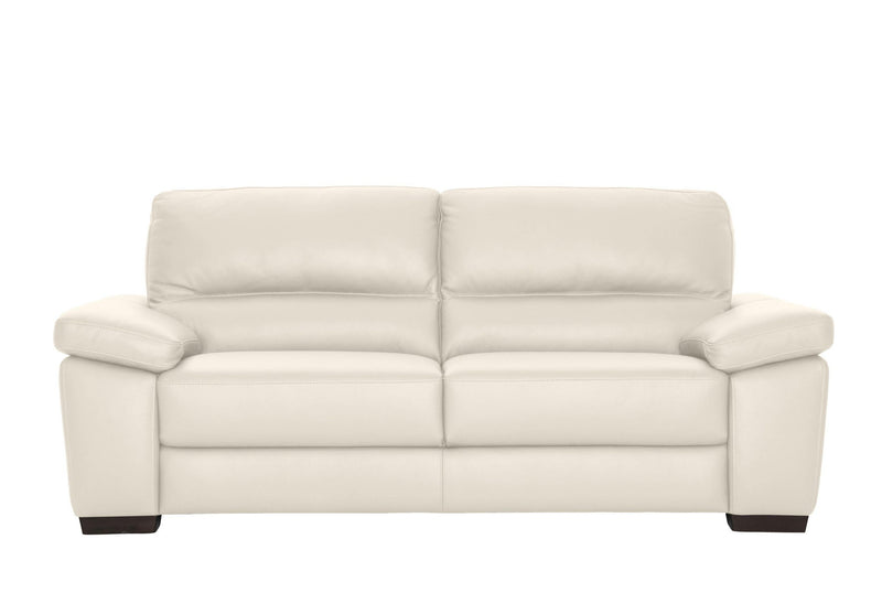 Canapea Gaia din piele naturala cu 3 locuri Bianco Latte 210 cm - LunaHome.ro