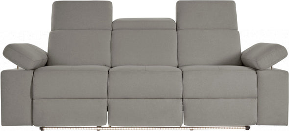 Canapea Kilado gri cu functie electrica de recliner, LED si USB 229 cm
