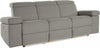 Canapea Kilado gri cu functie electrica de recliner, LED si USB 229 cm