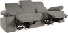 Canapea Kilado gri cu functie electrica de recliner, LED si USB 229 cm