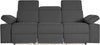Canapea Kilado gri cu functie electrica de recliner, LED si USB 229 cm
