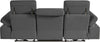 Canapea Kilado gri cu functie electrica de recliner, LED si USB 229 cm