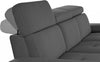 Canapea Kilado gri cu functie electrica de recliner, LED si USB 229 cm