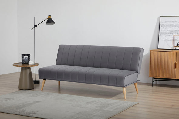 Canapea Lumiara gri extensibila cu 3 locuri 180 cm lungime