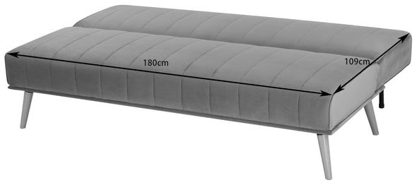 Canapea Lumiara gri extensibila cu 3 locuri 180 cm lungime