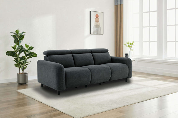 Canapea Skaane gri inchis cu reclinere electrice 229 cm