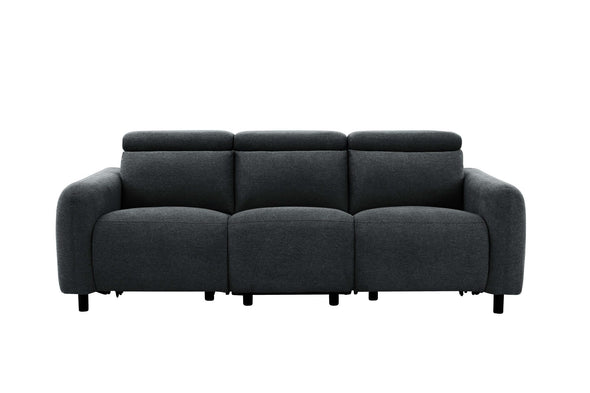Canapea Skaane gri inchis cu reclinere electrice 229 cm