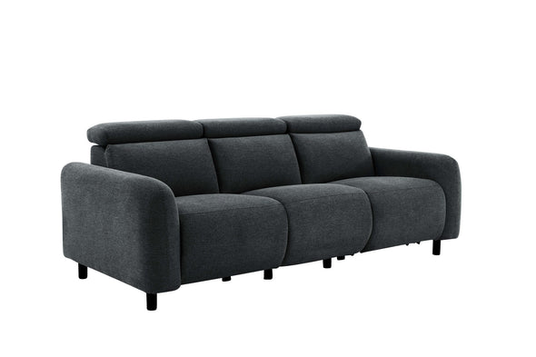 Canapea Skaane gri inchis cu reclinere electrice 229 cm