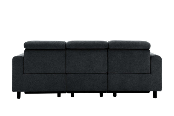 Canapea Skaane gri inchis cu reclinere electrice 229 cm