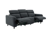 Canapea Skaane gri inchis cu reclinere electrice 229 cm
