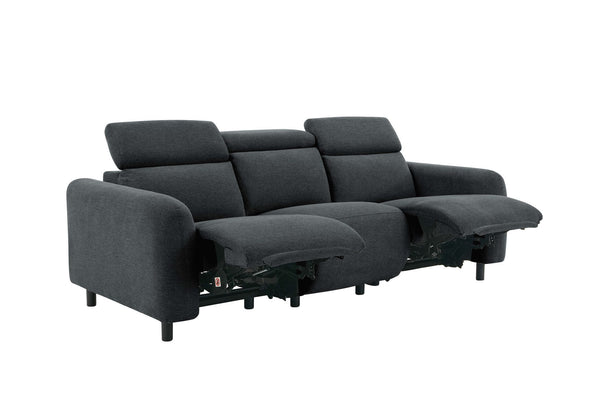 Canapea Skaane gri inchis cu reclinere electrice 229 cm
