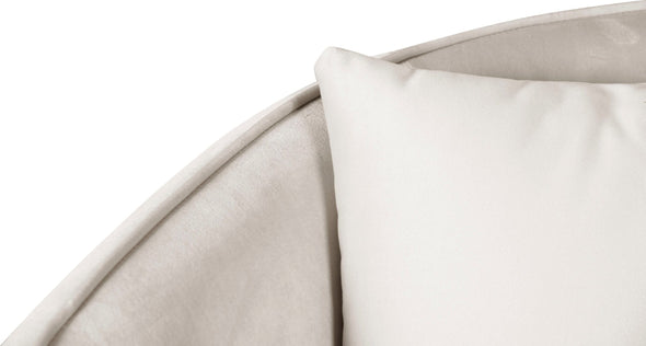 Canapea Zone Couch cu design minimalist din catifea bej 204 cm