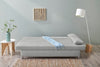 Canapea extensibilă Jockenhöfer, cu depozitare gri 191 cm lungime - LunaHome.ro