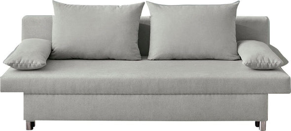Canapea extensibilă Jockenhöfer, cu depozitare gri 191 cm lungime - LunaHome.ro