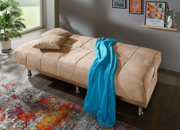 Canapea extensibila cu depozitare si perne decorative 190 cm