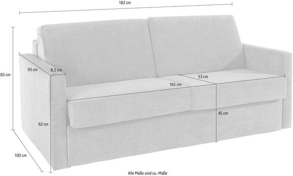 Canapea extensibilă cu saltea Goldpoint tapițerie violet 182 cm - LunaHome.ro