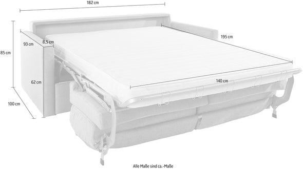 Canapea extensibilă cu saltea Goldpoint tapițerie violet 182 cm - LunaHome.ro