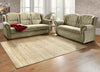 Canapea extensibila din microvelur verde deschis 218 cm - LunaHome.ro
