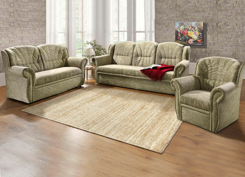 Set canapele 3-2-1 locuri cu tapiterie verde deschis - LunaHome.ro