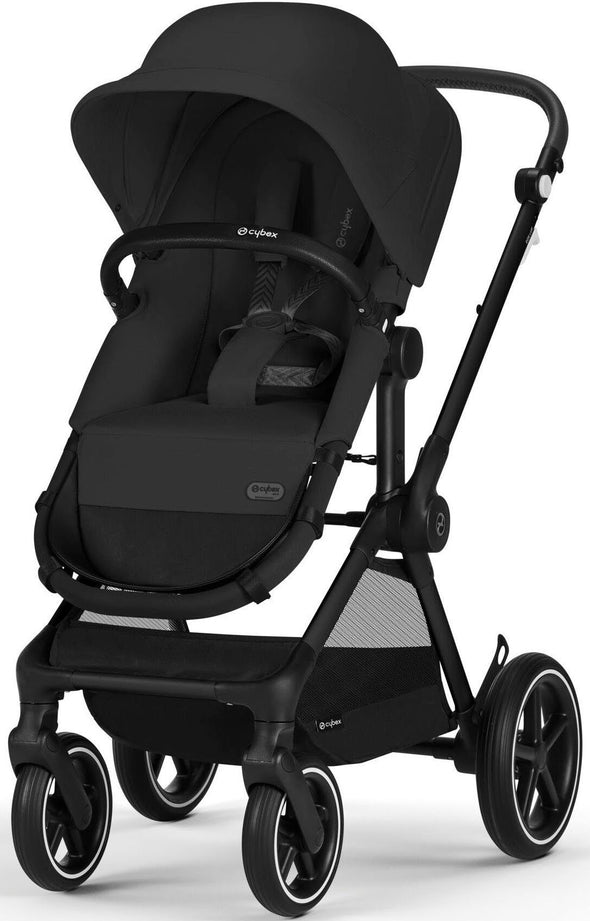 Carucior 2în1 Cybex Gold, Eos Lux negru usor de manevrat - LunaHome.ro