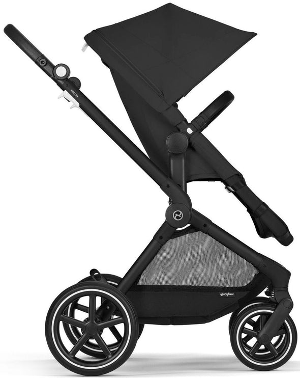 Carucior 2în1 Cybex Gold, Eos Lux negru usor de manevrat - LunaHome.ro