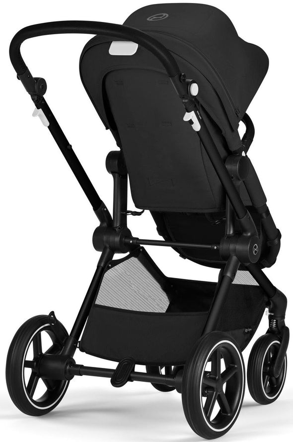 Carucior 2în1 Cybex Gold, Eos Lux negru usor de manevrat - LunaHome.ro