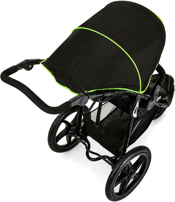 Carucior sport Hauck Runner cu 3 roti pliabil negru - LunaHome.ro