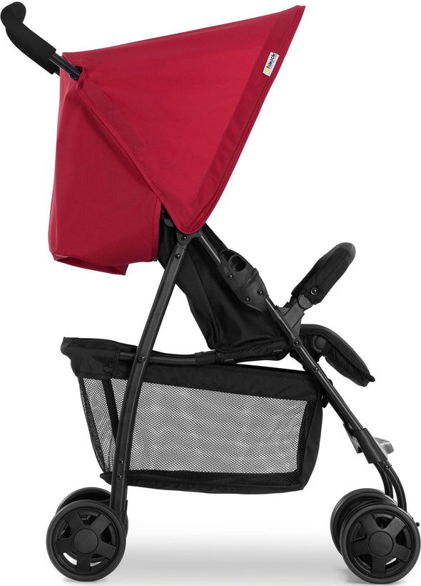 Carucior sport Hauck Buggy Negru cu roșu, cu coș de cumpărături - LunaHome.ro