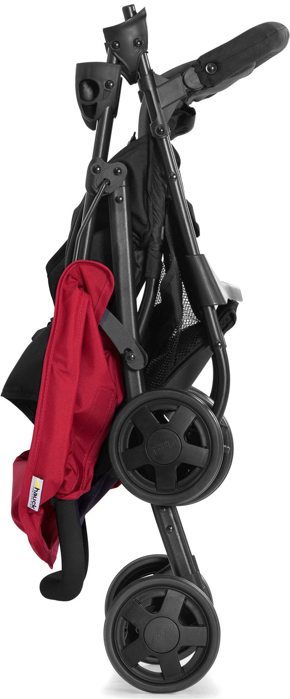 Carucior sport Hauck Buggy Negru cu roșu, cu coș de cumpărături - LunaHome.ro