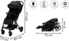 Cărucior sport Fill Rover pliabil negru cu coș de cumpărături - LunaHome.ro