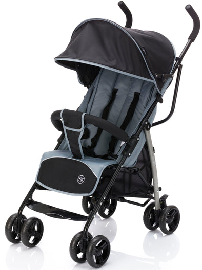 Cărucior sport Fillikid Buggy Glider, negru-gri cu copertină - LunaHome.ro