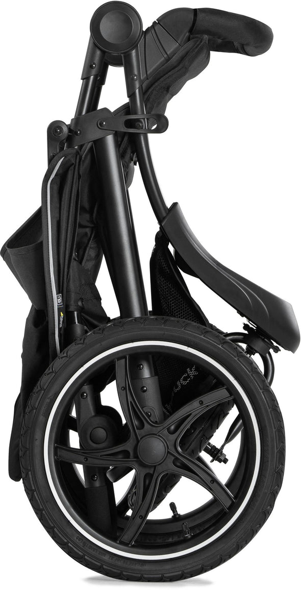 Carucior sport Hauck Runner cu 3 roti pliabil negru - LunaHome.ro