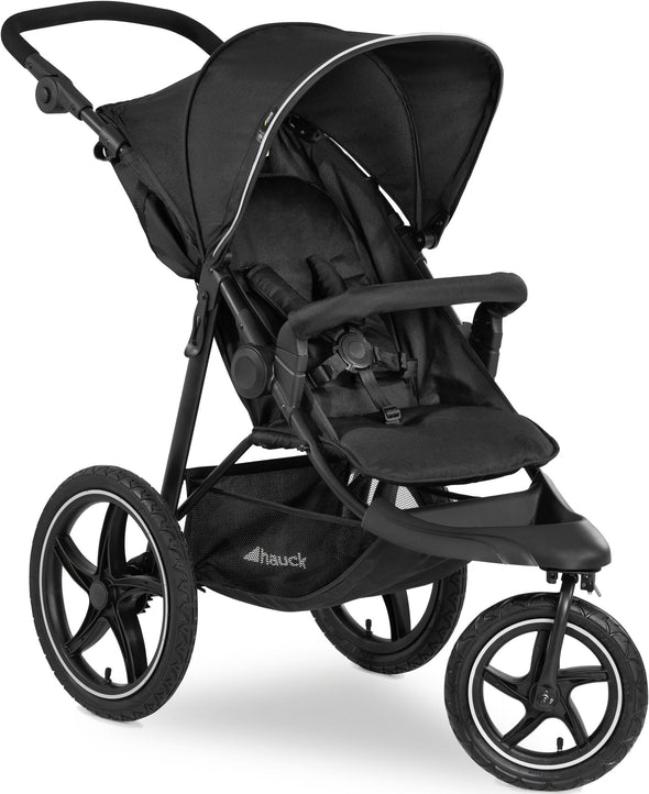 Carucior sport Hauck Runner cu 3 roti pliabil negru - LunaHome.ro