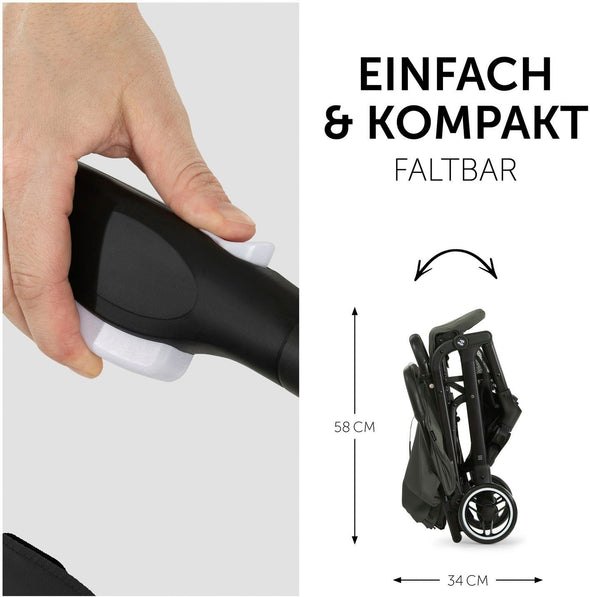 Carucior sport pliabil pentru copii Hauck Travel N Care verde închis - LunaHome.ro