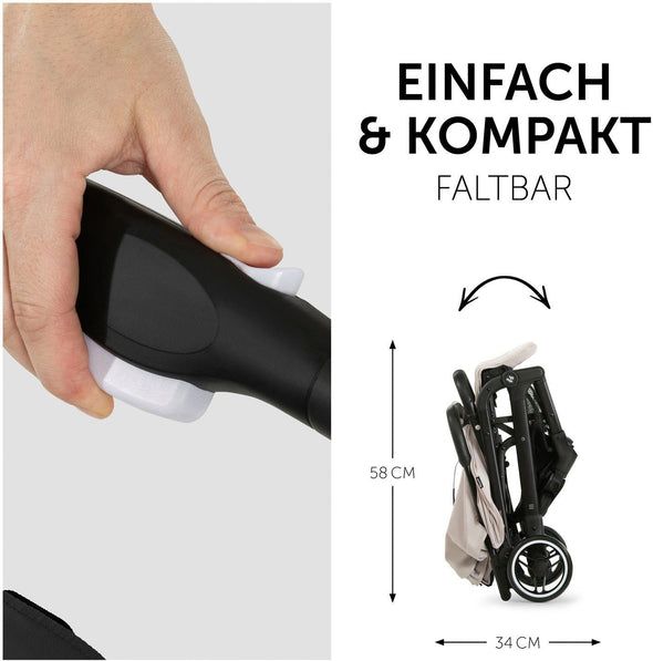 Carucior sport pliabil pentru copii Hauck Travel N Care bej - LunaHome.ro