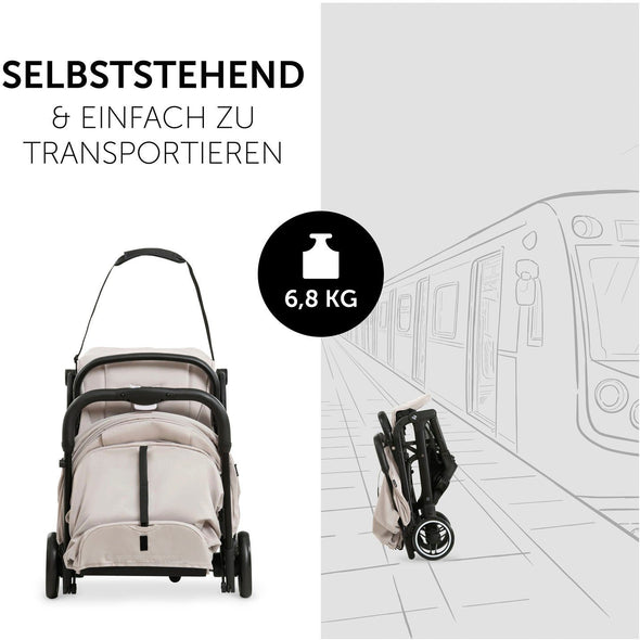 Carucior sport pliabil pentru copii Hauck Travel N Care bej - LunaHome.ro