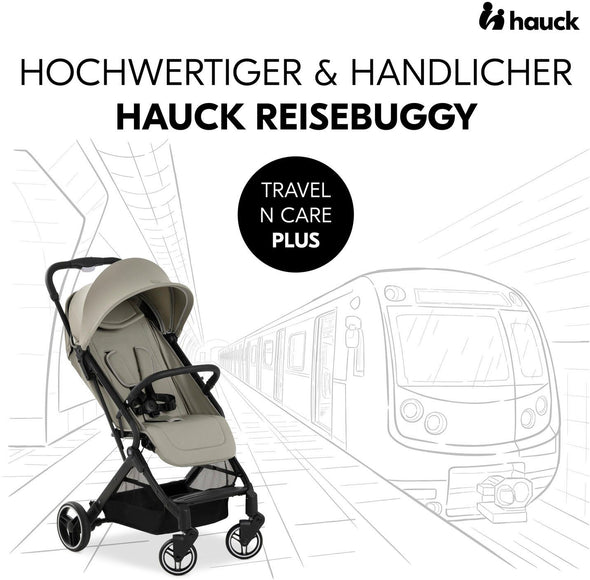 Carucior sport pliabil pentru copii Hauck Travel N Care masliniu - LunaHome.ro