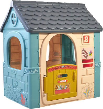 Casa de joaca FEBER Casual de exterior albastru cu bej - LunaHome.ro
