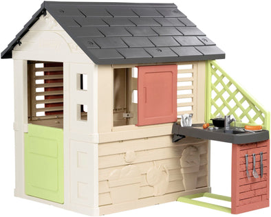 Casa de joaca Smoby Life Nature cu bucatarie pentru exterior - LunaHome.ro