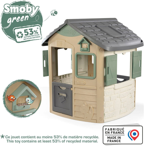 Casă de joacă Smoby Life Neo Jura Lodge de exterior, 115x123 cm - LunaHome.ro