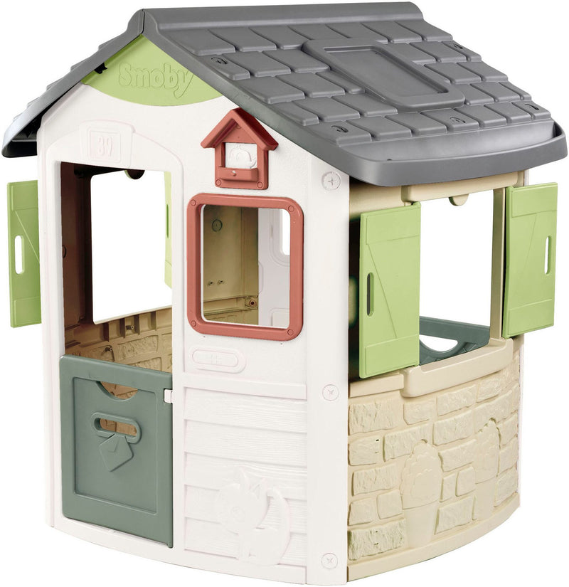 Casă de joacă Smoby Life Neo Jura Lodge de exterior, 115x123 cm - LunaHome.ro