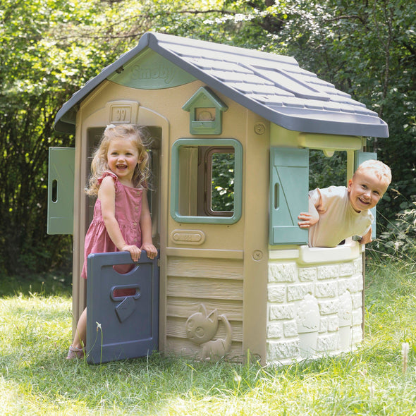 Casă de joacă Smoby Life Neo Jura Lodge de exterior, 115x123 cm - LunaHome.ro