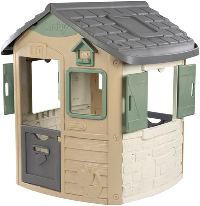Casă de joacă Smoby Life Neo Jura Lodge de exterior, 115x123 cm - LunaHome.ro