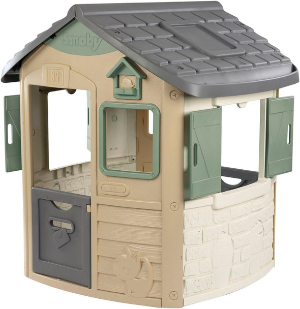 Casă de joacă Smoby Life Neo Jura Lodge de exterior, 115x123 cm - LunaHome.ro