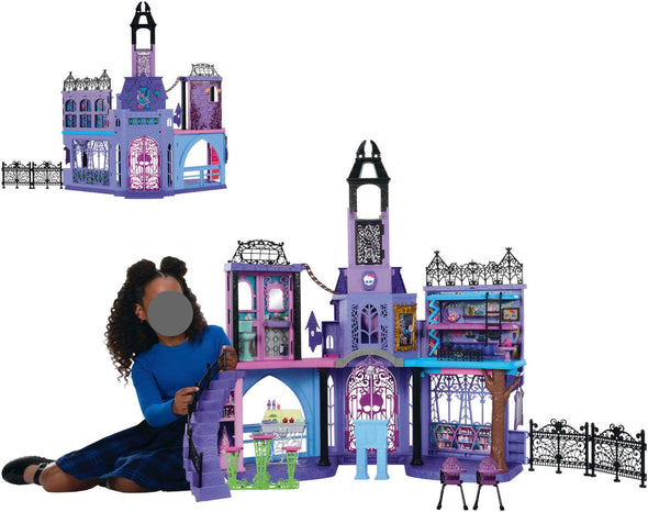 Casă de păpuși Monster High Haunted High School 110 cm înălțime - LunaHome.ro