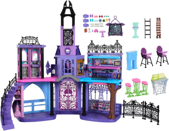Casă de păpuși Monster High Haunted High School 110 cm înălțime - LunaHome.ro