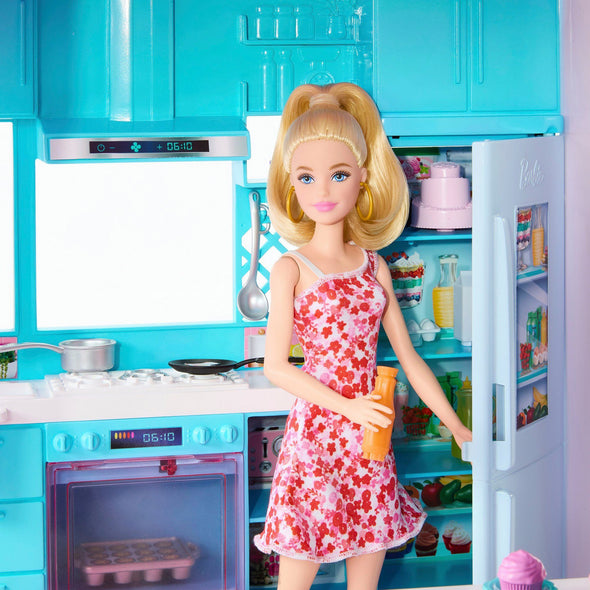 Casa de papusi Barbie Dream Mansion cu 10 spatii de joaca - LunaHome.ro