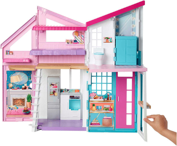 Casa de papusi Barbie Malibu cu 6 camere si accesorii