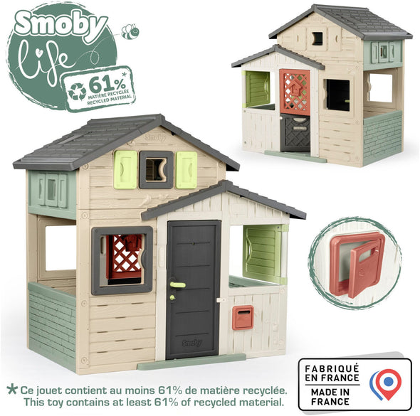 Căsuță de joacă Smoby Life Evo Friends pentru exterior - LunaHome.ro