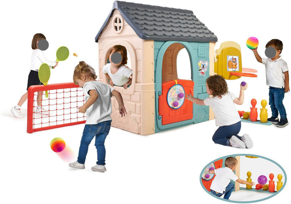 Casuta de joaca de exterior Feber 6in1 cu accesorii - LunaHome.ro